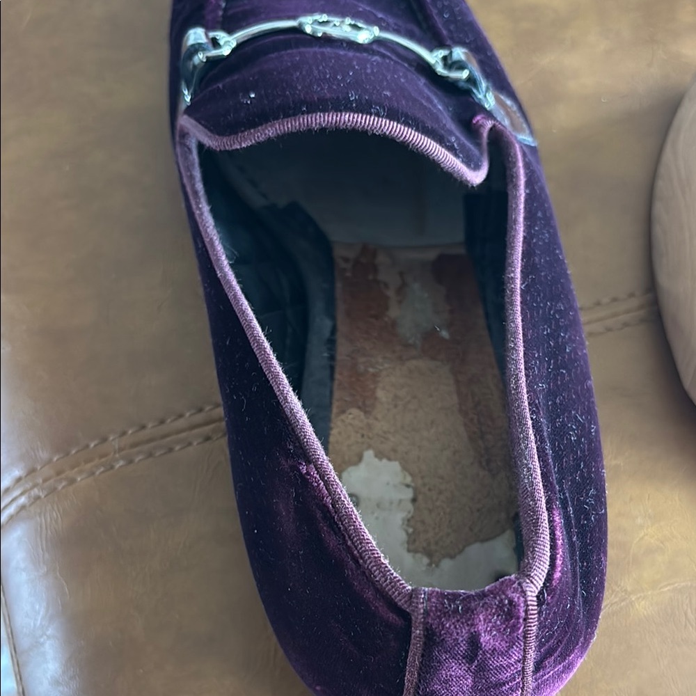 Louis Vuitton Velvet Loafers in Deep Purple - Picture 8 of 8